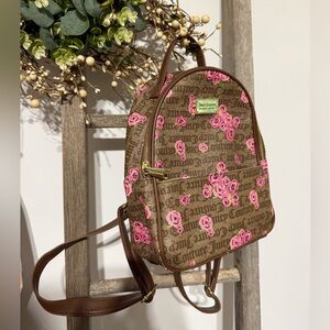 Juicy Couture Brown and Pink Backpack
